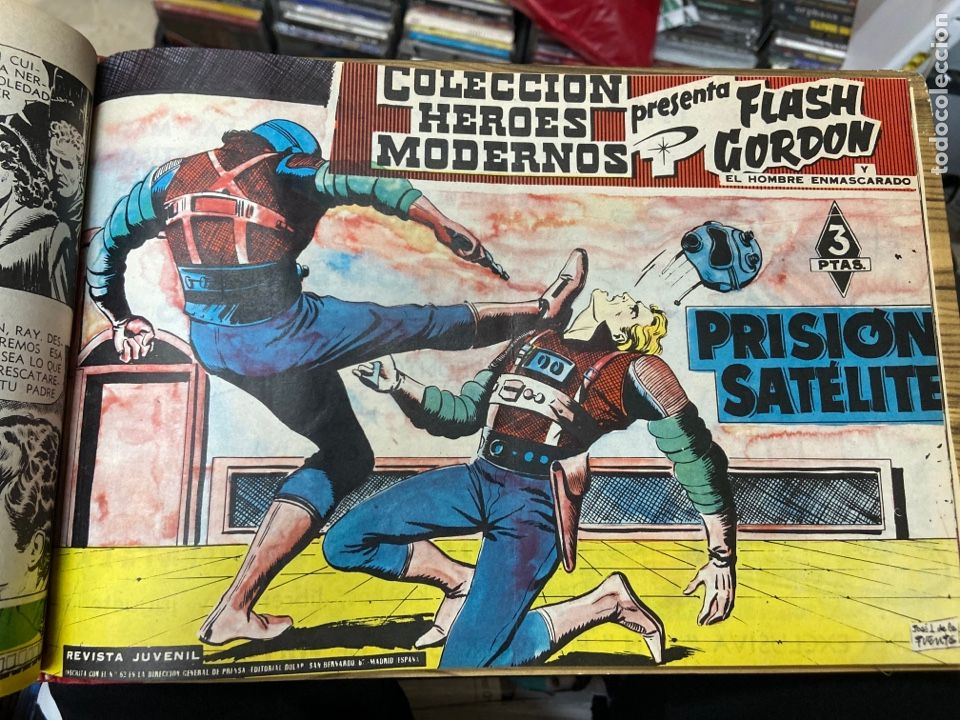 Tebeos: 3 tomos colecci&oacute;n h&eacute;roes modernos, 1958 - Foto 17