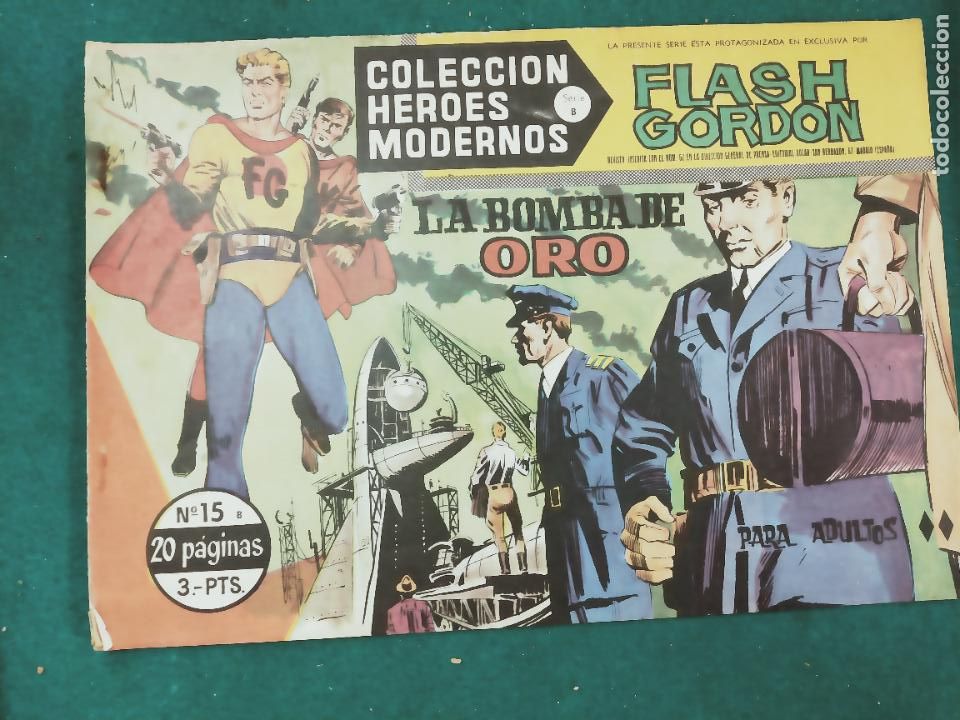 Tebeos: HEROES MODERNOS SERIE B FLASH GORDON N&ordm; 15 EDITORIAL DOLAR - Foto 1
