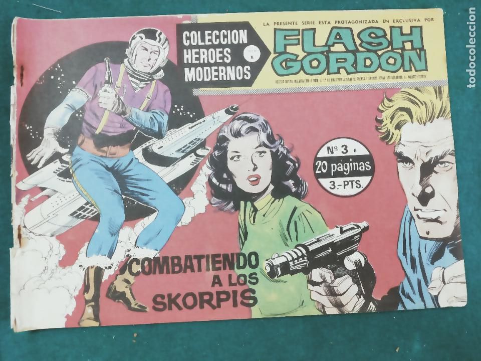 Tebeos: HEROES MODERNOS SERIE B FLASH GORDON N&ordm; 3. EDITORIAL DOLAR - Foto 1