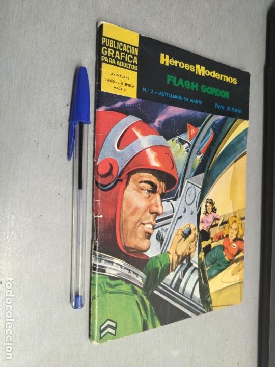 Tebeos: H&Eacute;ROES MODERNOS FLASH GORDON N&ordm; 2: ASTILLEROS EN MARTE / D&Oacute;LAR 1966 - Foto 1