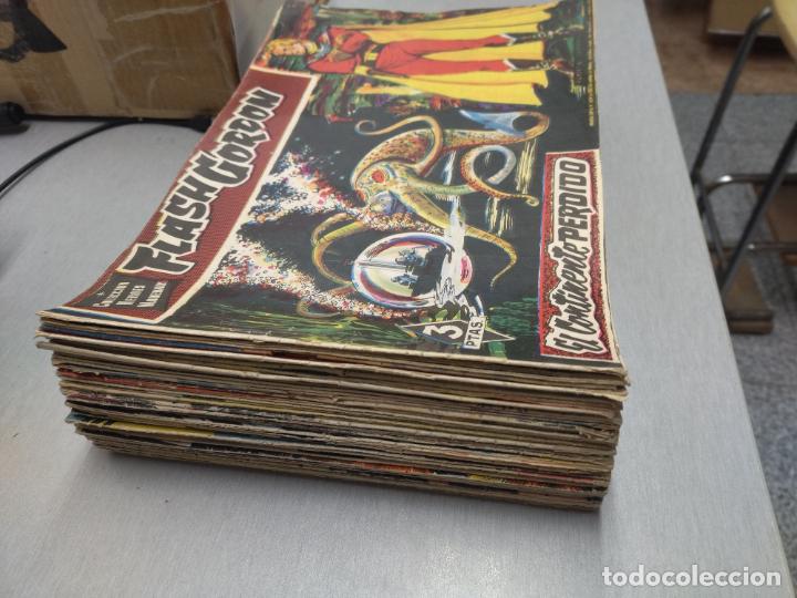Tebeos: COLECCI&Oacute;N H&Eacute;ROES MODERNOS: FLASH GORDON / N&Uacute;MEROS 1 A 59 / D&Oacute;LAR 1958 - Foto 2