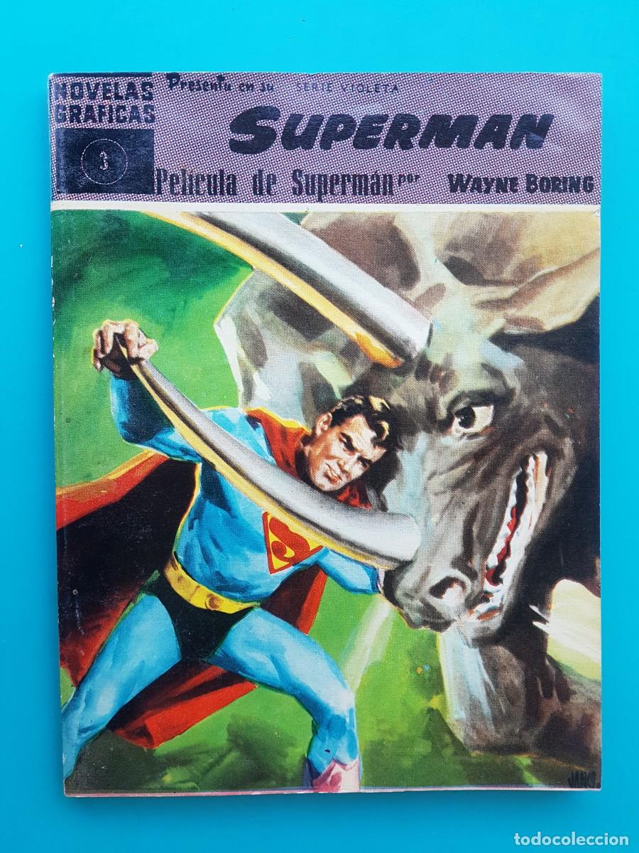 Tebeos: Superman, Colecci&oacute;n completa Serie Violeta, Editorial Dolar. !!!! PLANCHA !!!! - Foto 8