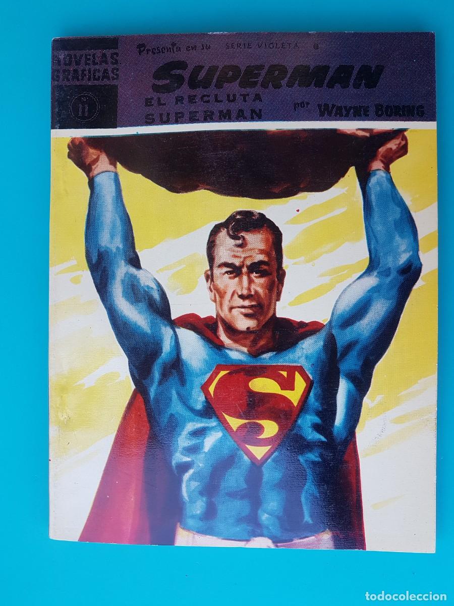 Tebeos: Superman, Colecci&oacute;n completa Serie Violeta, Editorial Dolar. !!!! PLANCHA !!!! - Foto 16