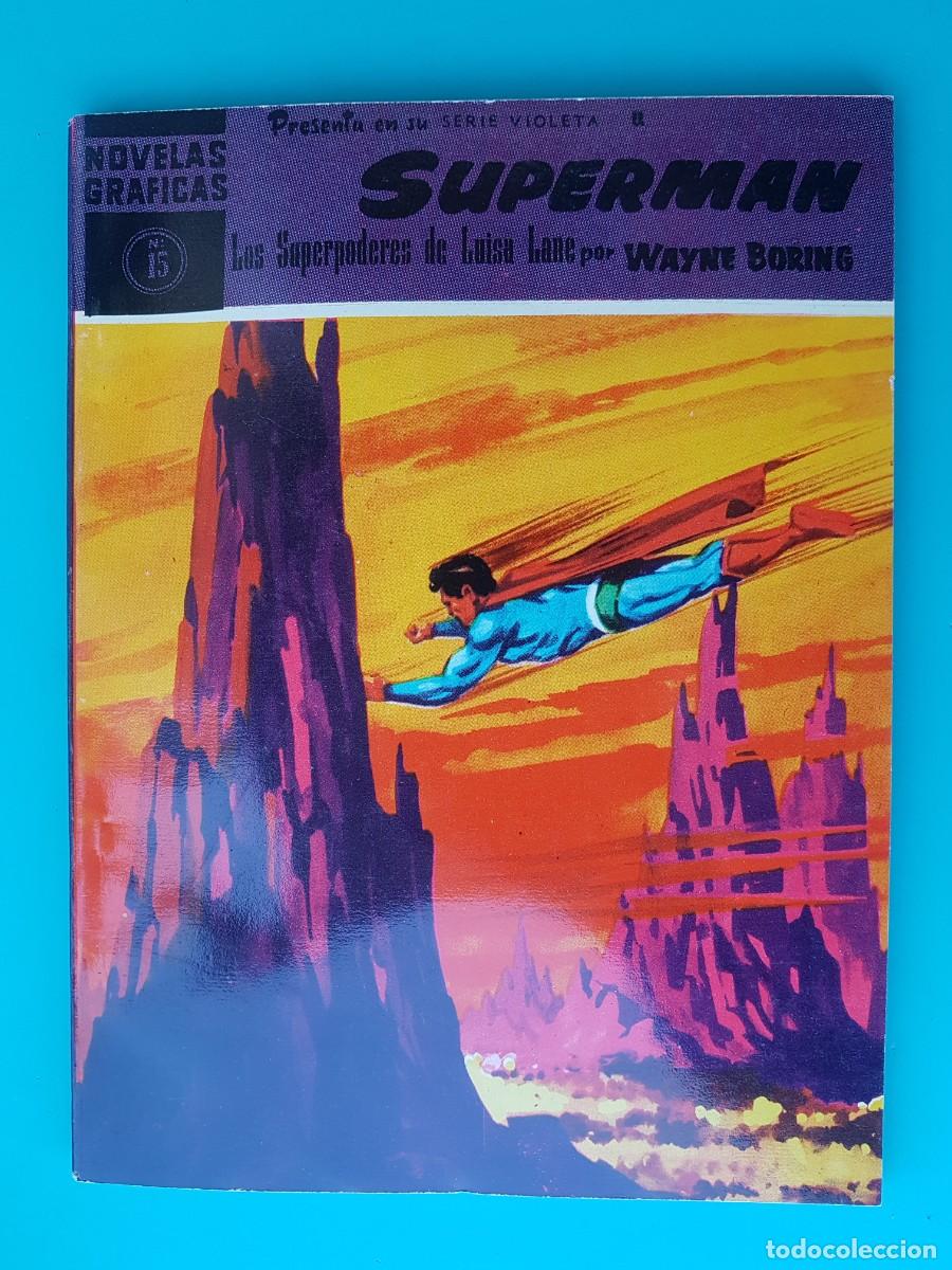 Tebeos: Superman, Colecci&oacute;n completa Serie Violeta, Editorial Dolar. !!!! PLANCHA !!!! - Foto 20