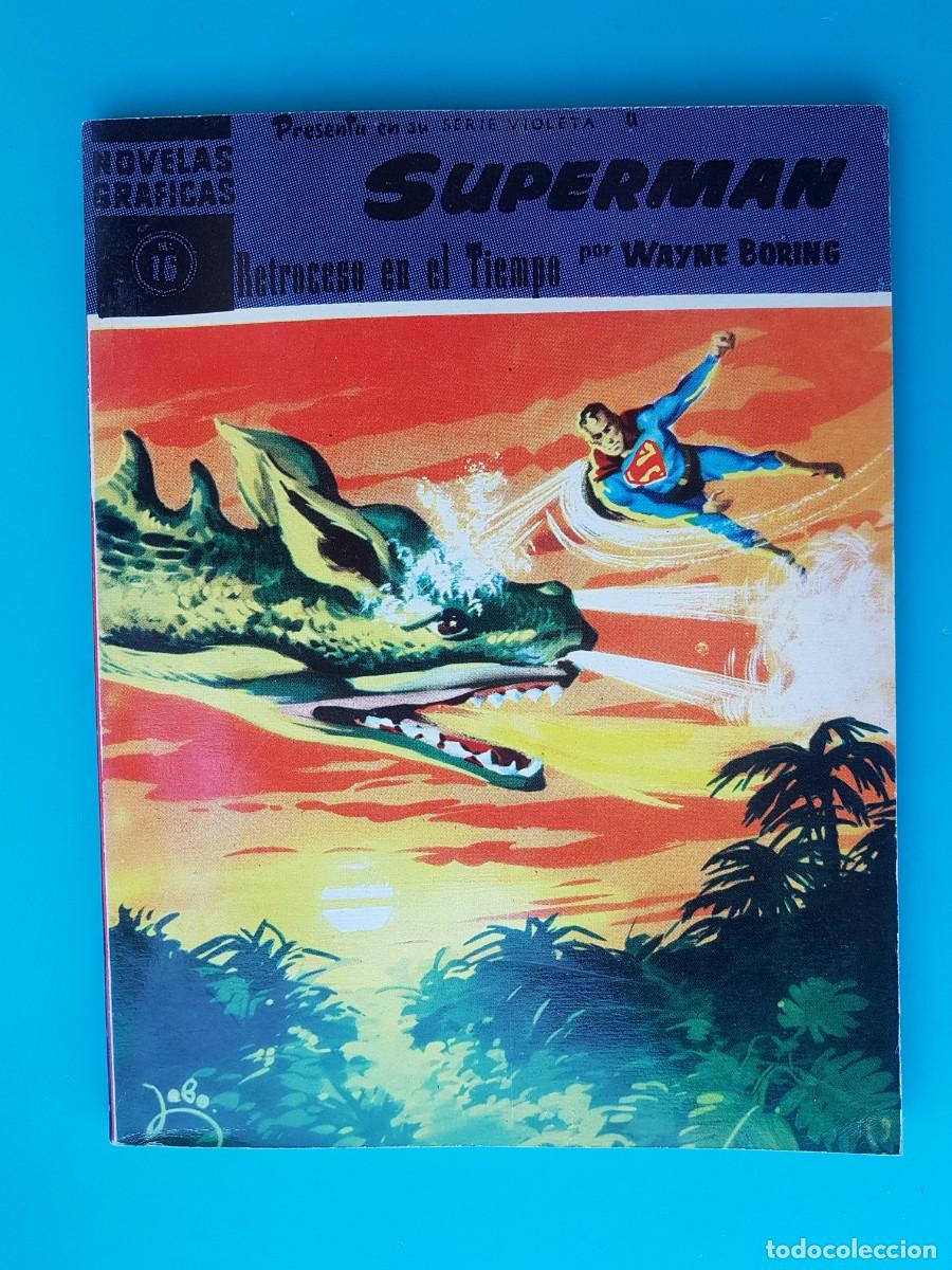 Tebeos: Superman, Colecci&oacute;n completa Serie Violeta, Editorial Dolar. !!!! PLANCHA !!!! - Foto 21