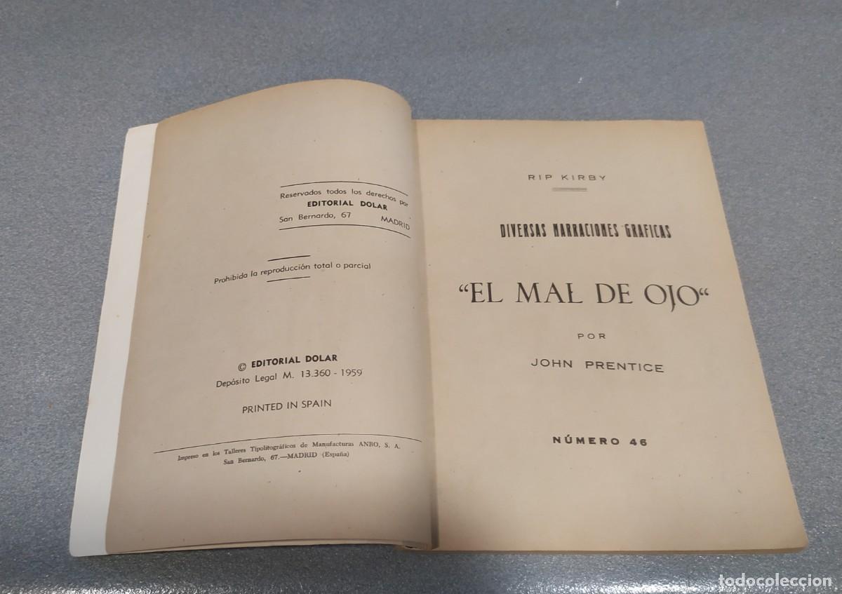 Tebeos: SERIE AZUL N&deg;46 EL MAL DE OJO RIP KIRBY EDITORIAL DOLAR - Foto 4