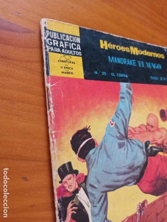 Tebeos: HEROES MODERNOS N&ordm; 29 - MANDRAKE EL MAGO - EL COBRA - DOLAR (8A) - Foto 2