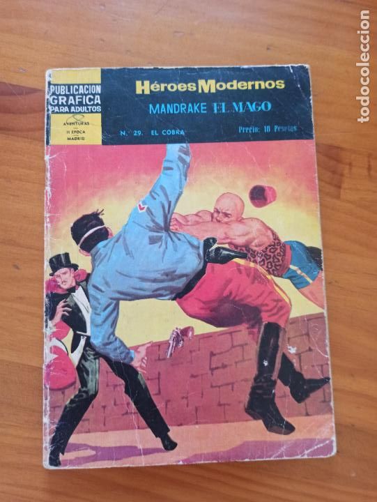Tebeos: HEROES MODERNOS N&ordm; 29 - MANDRAKE EL MAGO - EL COBRA - DOLAR (8A) - Foto 1