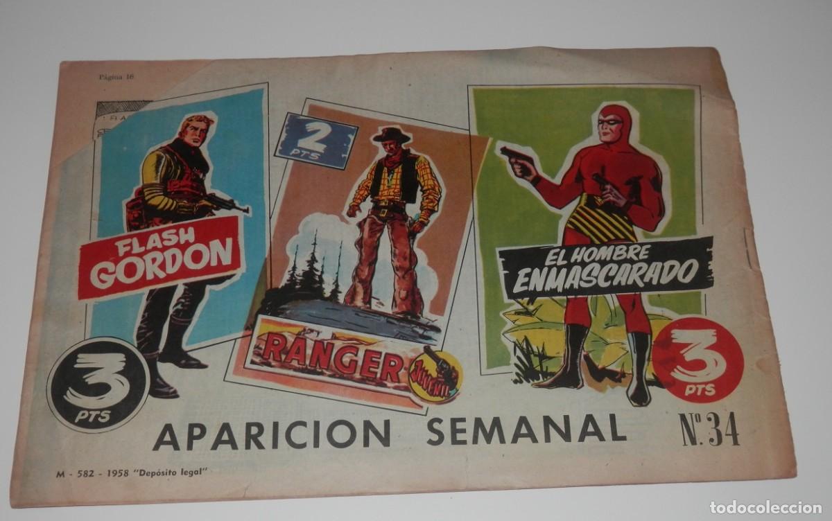 Tebeos: COLECCION HEROES MODERNOS - FLASH GORDON N&ordm; 34 - Foto 2