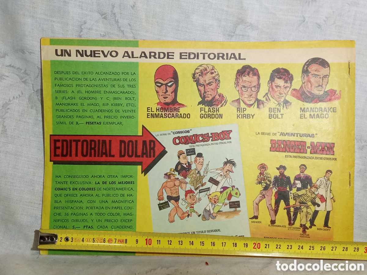 Tebeos: EL HOMBRE ENMASCARADO EN EN PODER DE BABABU, N&deg;9. ED. D&Oacute;LAR - Foto 3