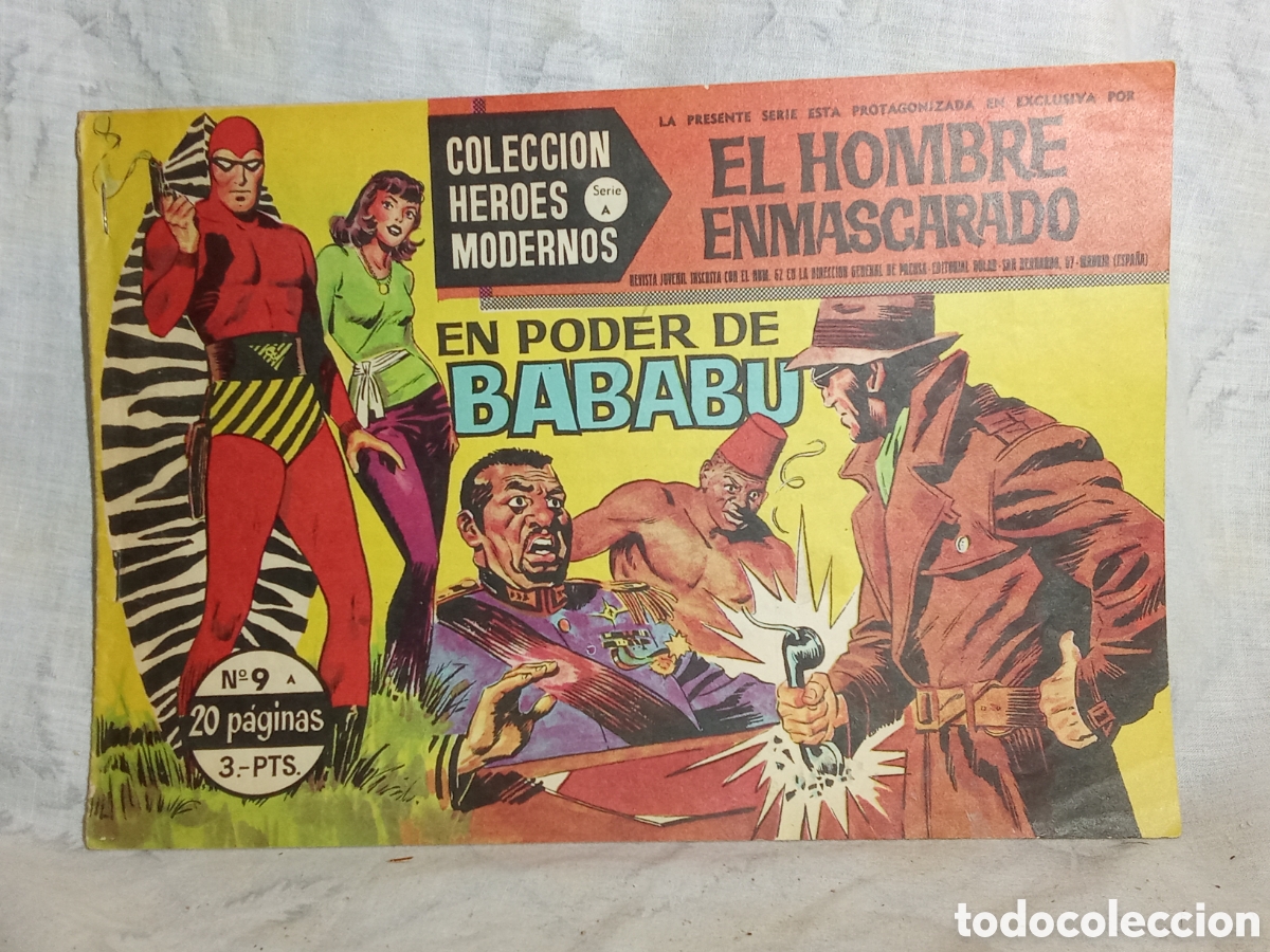 Tebeos: EL HOMBRE ENMASCARADO EN EN PODER DE BABABU, N&deg;9. ED. D&Oacute;LAR - Foto 1