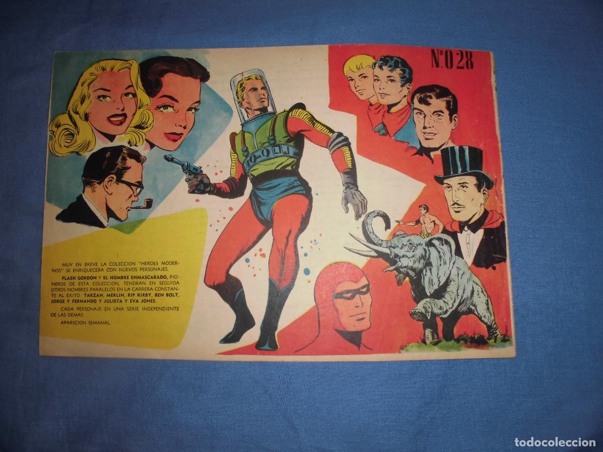 Tebeos: COLECCION HEROES MODERNOS: FLASH GORDON. SERIE 0 - N&ordm; 028 - DOLAR. - Foto 2