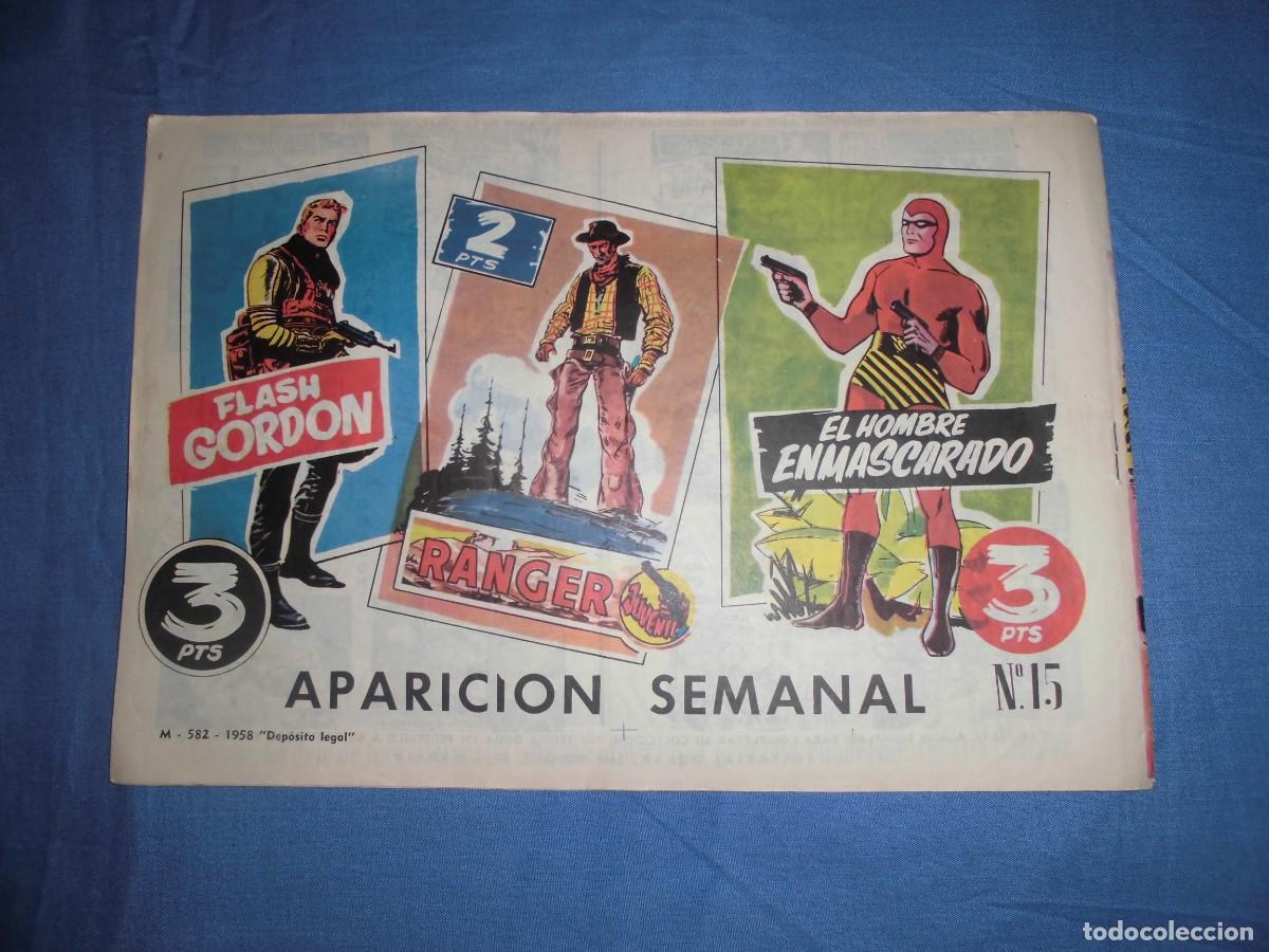 Tebeos: COLECCION HEROES MODERNOS: FLASH GORDON - N&ordm; 15 - ORIGINAL - EDITORIAL DOLAR. - Foto 2