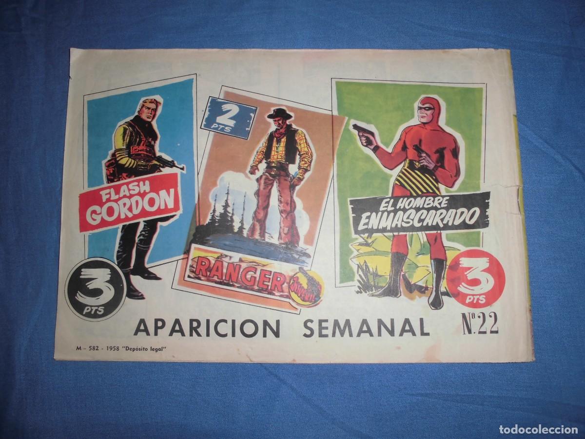 Tebeos: COLECCION HEROES MODERNOS: FLASH GORDON - N&ordm; 22 - ORIGINAL - EDITORIAL DOLAR. - Foto 2