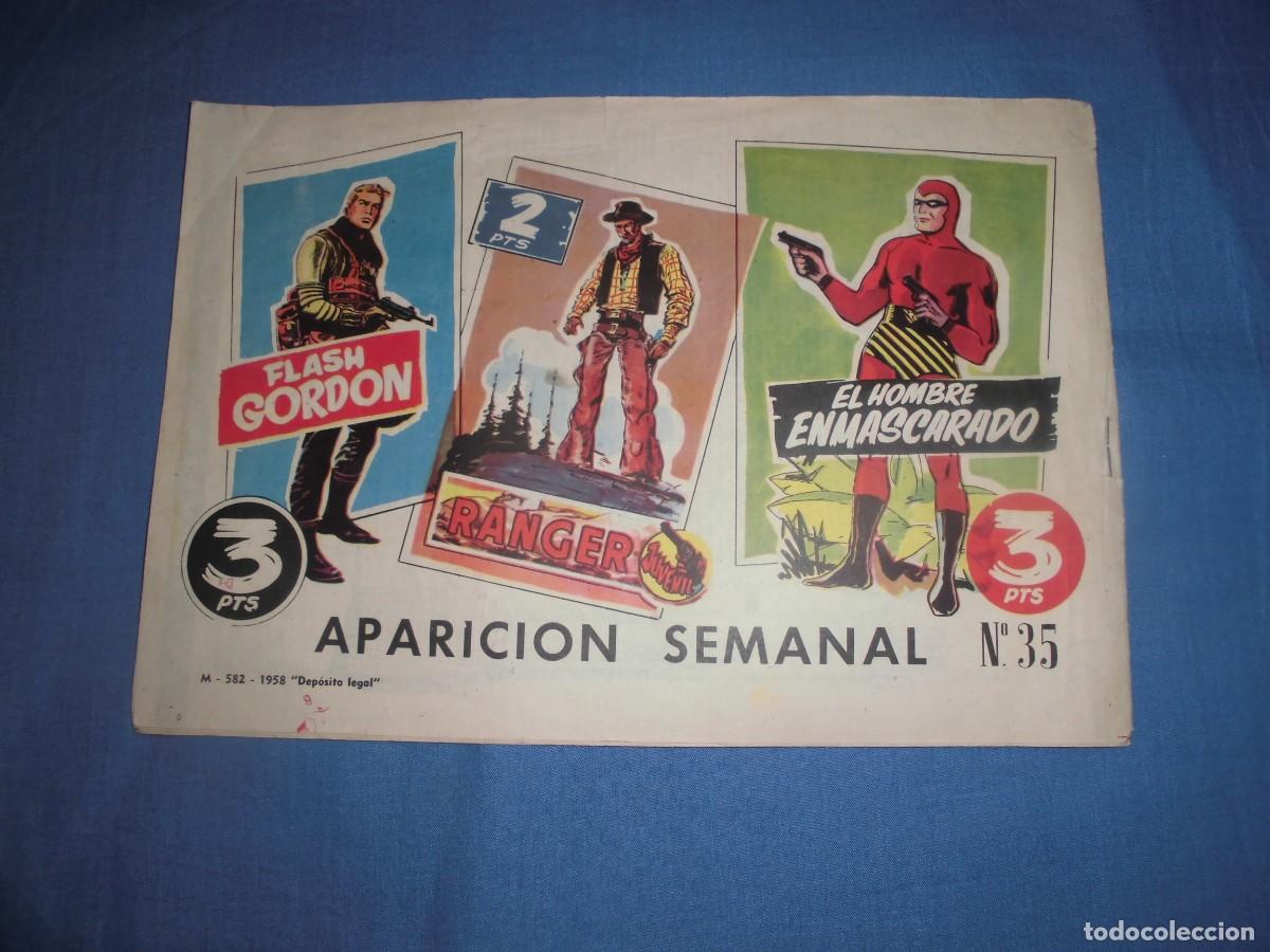 Tebeos: COLECCION HEROES MODERNOS: FLASH GORDON - N&ordm; 35 - ORIGINAL - EDITORIAL DOLAR. - Foto 2
