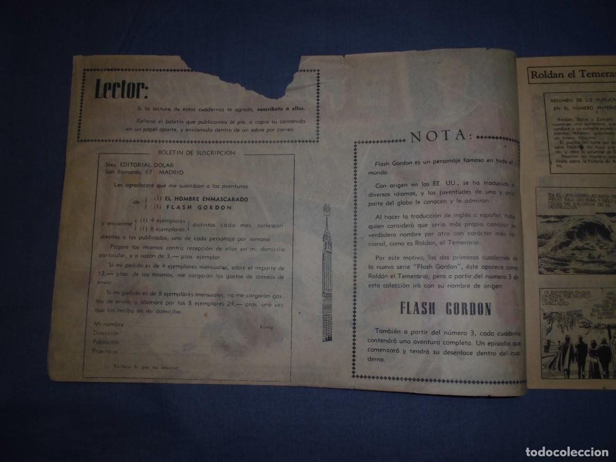 Tebeos: COLECCION HEROES MODERNOS: FLASH GORDON - N&ordm; 2 - ORIGINAL - EDITORIAL DOLAR. - Foto 2