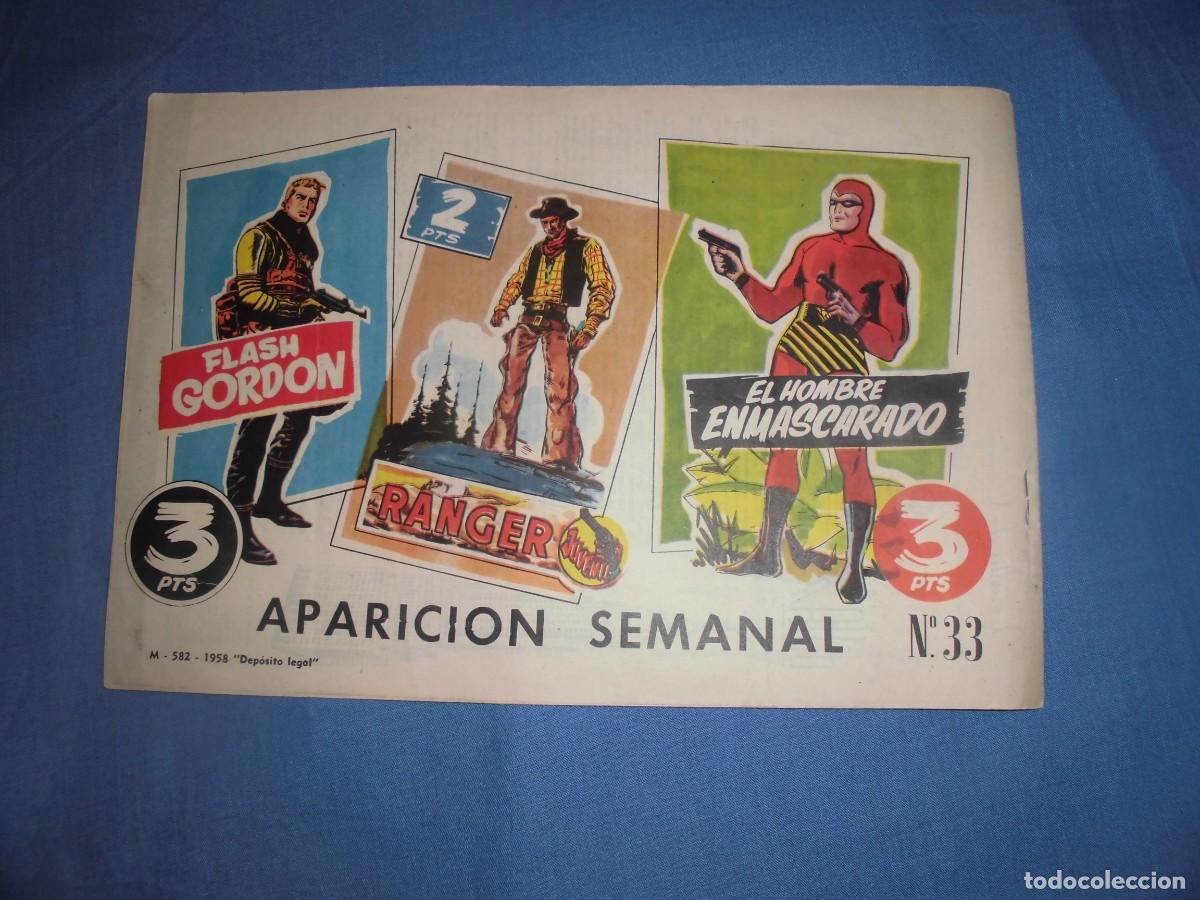 Tebeos: COLECCION HEROES MODERNOS: FLASH GORDON - N&ordm; 33 - ORIGINAL - EDITORIAL DOLAR. - Foto 2