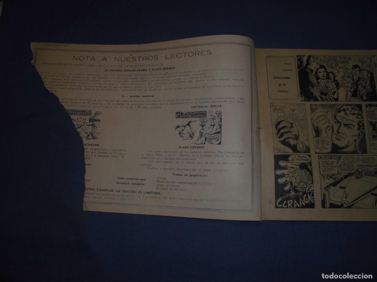 Tebeos: COLECCION HEROES MODERNOS: FLASH GORDON - N&ordm; 4 - ORIGINAL - EDITORIAL DOLAR. - Foto 2