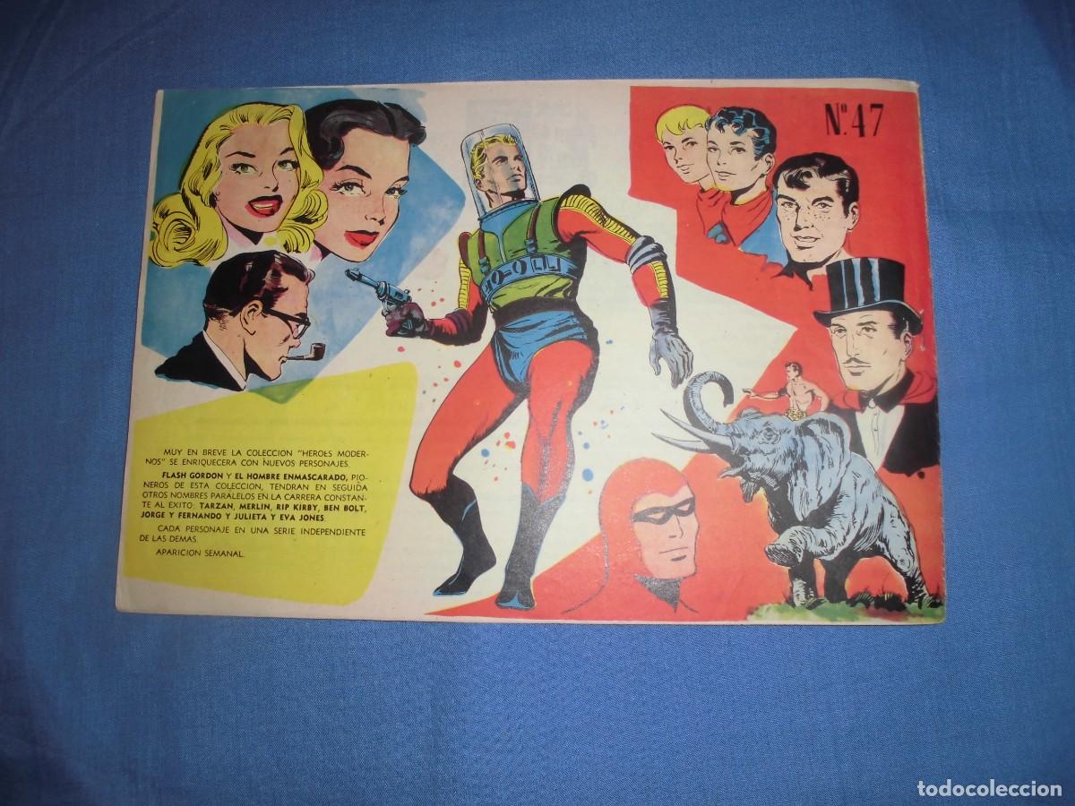 Tebeos: COLECCION HEROES MODERNOS: FLASH GORDON - N&ordm; 47 - ORIGINAL - EDITORIAL DOLAR. - Foto 2