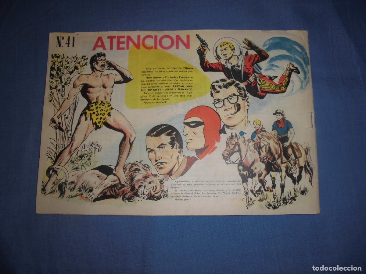 Tebeos: COLECCION HEROES MODERNOS: FLASH GORDON - N&ordm; 41 - ORIGINAL - EDITORIAL DOLAR. - Foto 2