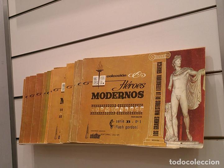 Tebeos: COLECCION HEROES MODERNOS FLASH GORDON BIBLIOTECA ETERNA COMPLETA 15 NUMEROS - DOLAR - Foto 2