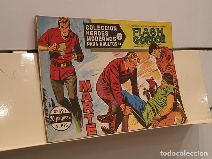 Tebeos: FLASH GORDON N&ordm; 59 MARTE COLECCION HEROES MODERNOS SERIE B - DOLAR - Foto 1