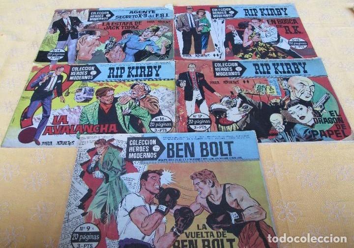 Tebeos: Colecci&oacute;n H&eacute;roes Modernos, serie C. Editorial D&oacute;lar. Cinco ejemplares - Foto 1