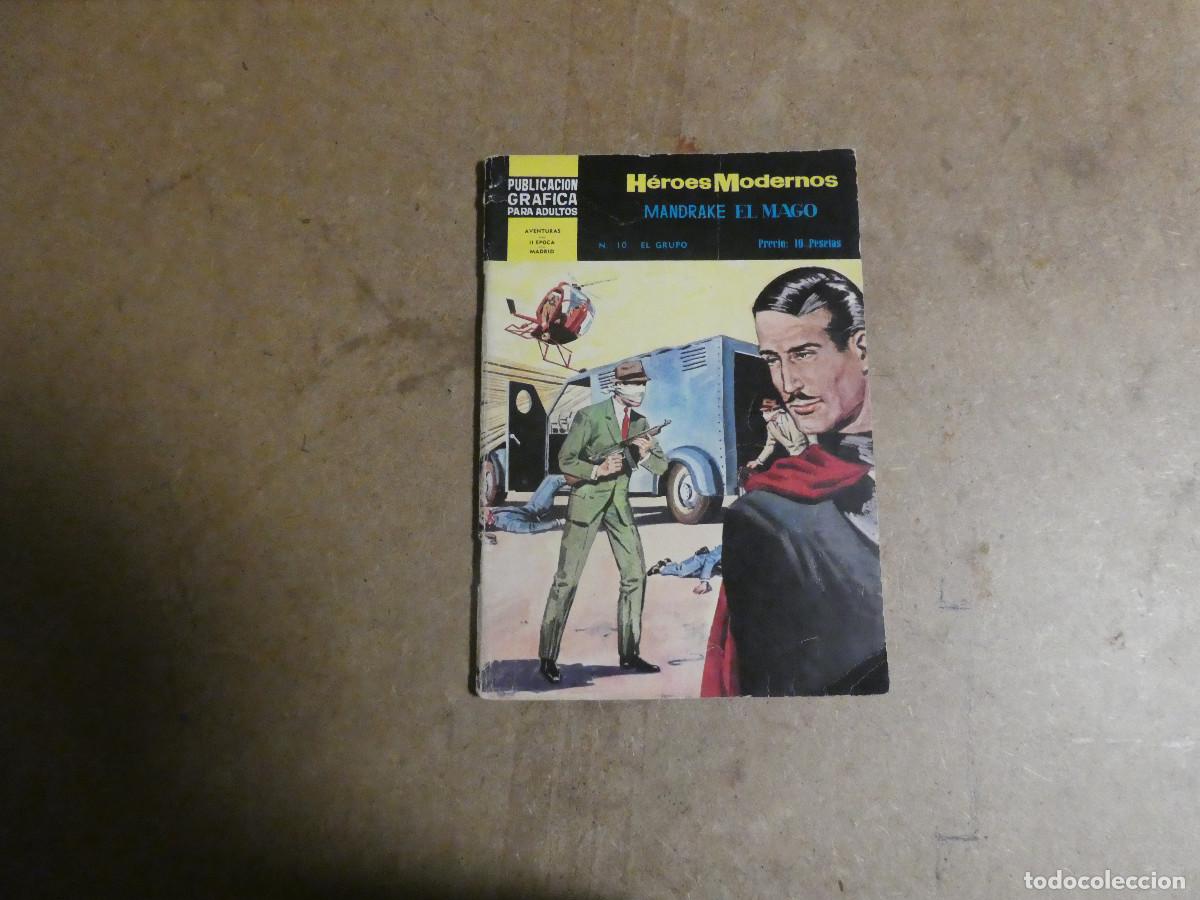Tebeos: H&eacute;roes Modernos n&ordm; 10, Mandrake el mago, editorial d&oacute;lar - Foto 1