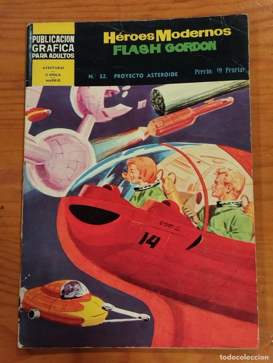 Tebeos: H&Eacute;ROES MODERNOS - N&ordm; 32 - PROYECTO ASTEROIDE. (FLASH GORDON) - Foto 1