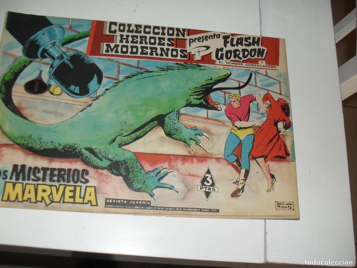 Tebeos: HEROES MODERNOS PRESENTA FLASH GORDON 24 LOS MISTERIOS DE MARVELA,(DE 30).DOLAR,1959 - Foto 1