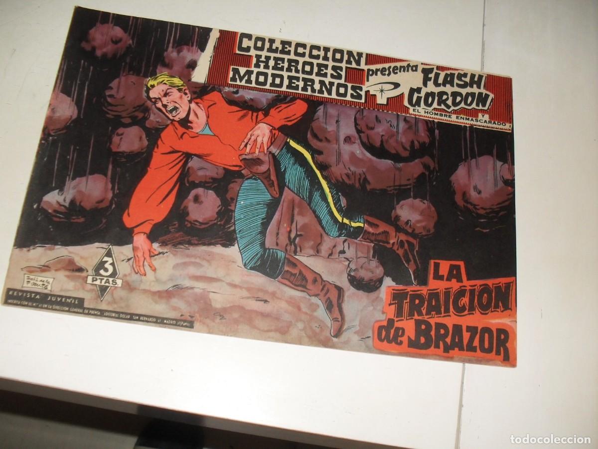 Tebeos: HEROES MODERNOS PRESENTA FLASH GORDON 21 LA TRAICION DE BRAZOR,(DE 30).DOLAR,1959 - Foto 1