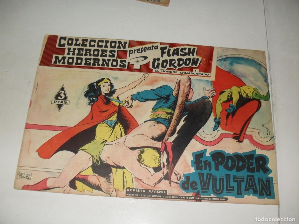 Tebeos: HEROES MODERNOS PRESENTA FLASH GORDON 3 EN PODER DE VULTAN,(DE 30).DOLAR,1959 - Foto 1