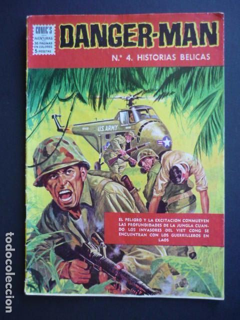 Tebeos: DANGER MAN N&ordm; 4 HISTORIAS BELICAS EDITORIAL DOLAR - Foto 1