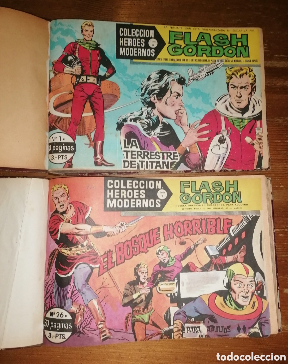 Tebeos: FLASH GORDON - Colecci&oacute;n Heroes Modernos. Serie B. Del 1 al 50 - DOLAR - Foto 1