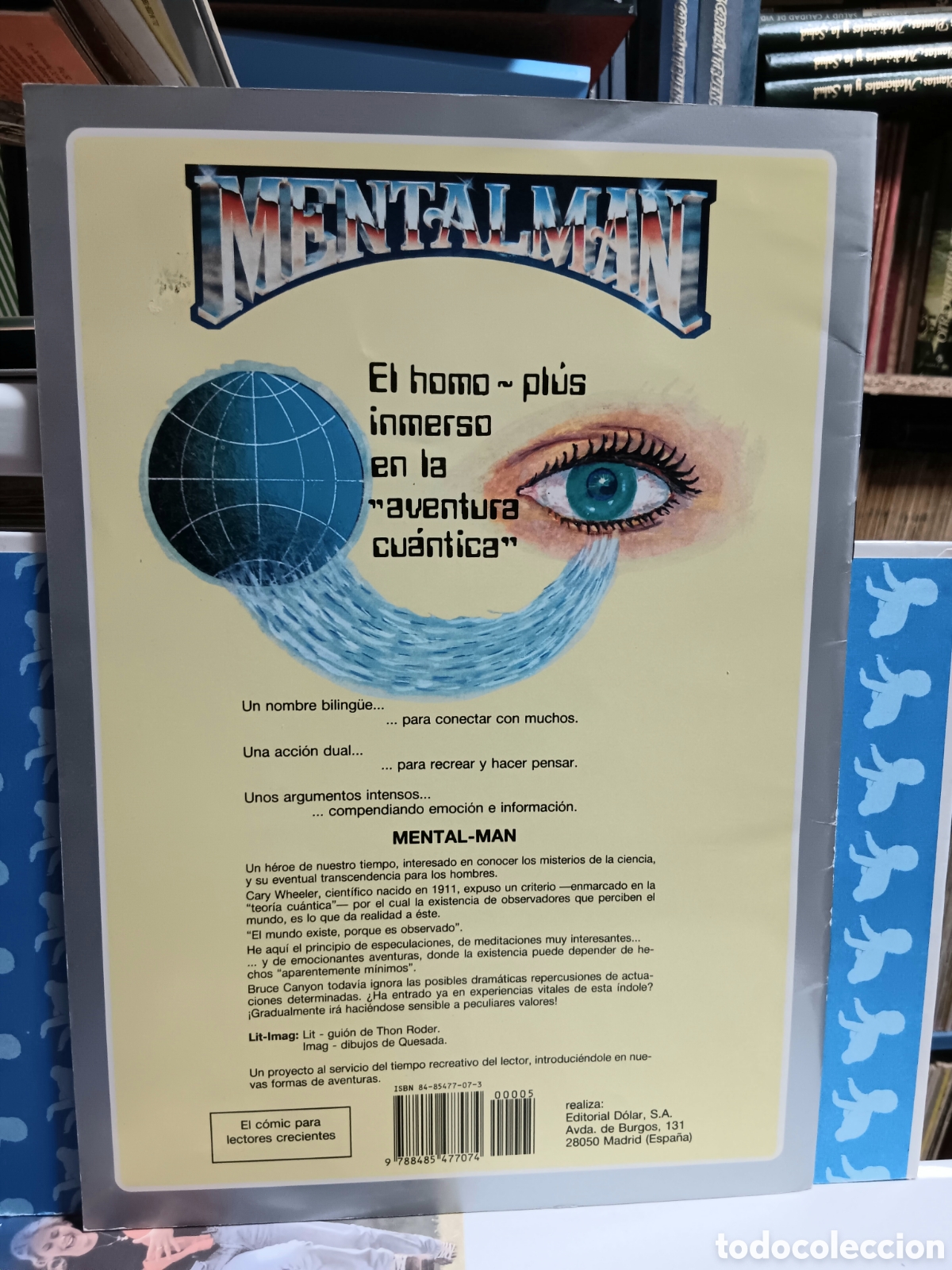 Tebeos: TEBEOS-COMICS GOYO ● MENTALMAN 5 ● MIGUEL QUESADA ● DOLAR ● AA99 X0224 ● - Foto 2