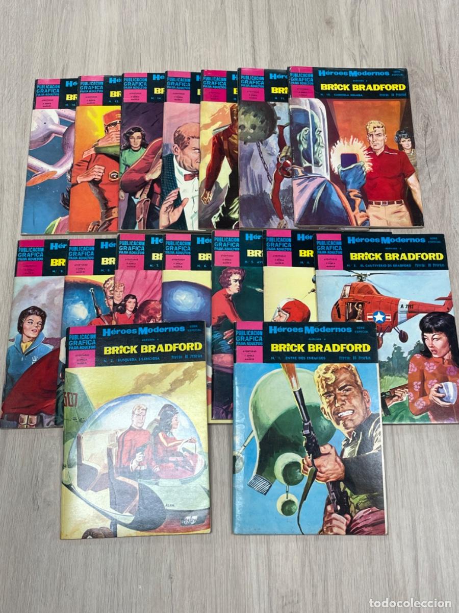 Tebeos: (A6) H&eacute;roes Modernos Brick Bradford - Completa 16 n&uacute;meros, Dolar - Foto 1