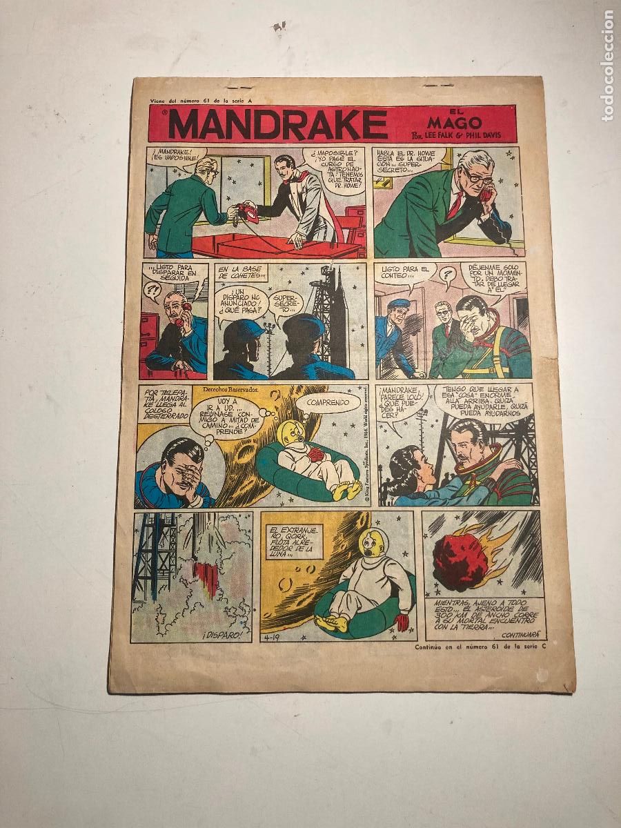 Tebeos: HEROES MODERNOS SERIE B FLASH GORDON N&ordm; 61. DOLAR 1965 - Foto 2