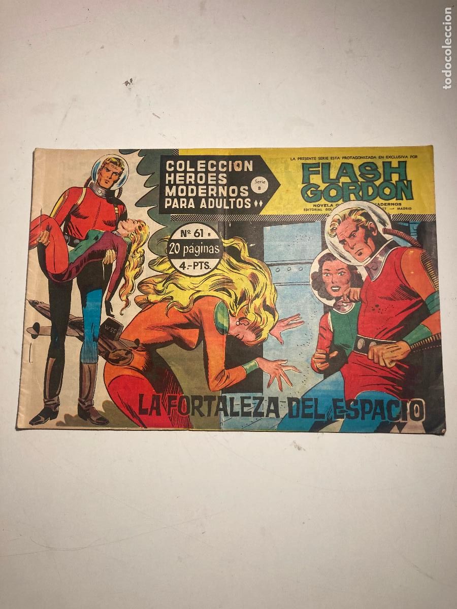 Tebeos: HEROES MODERNOS SERIE B FLASH GORDON N&ordm; 61. DOLAR 1965 - Foto 1