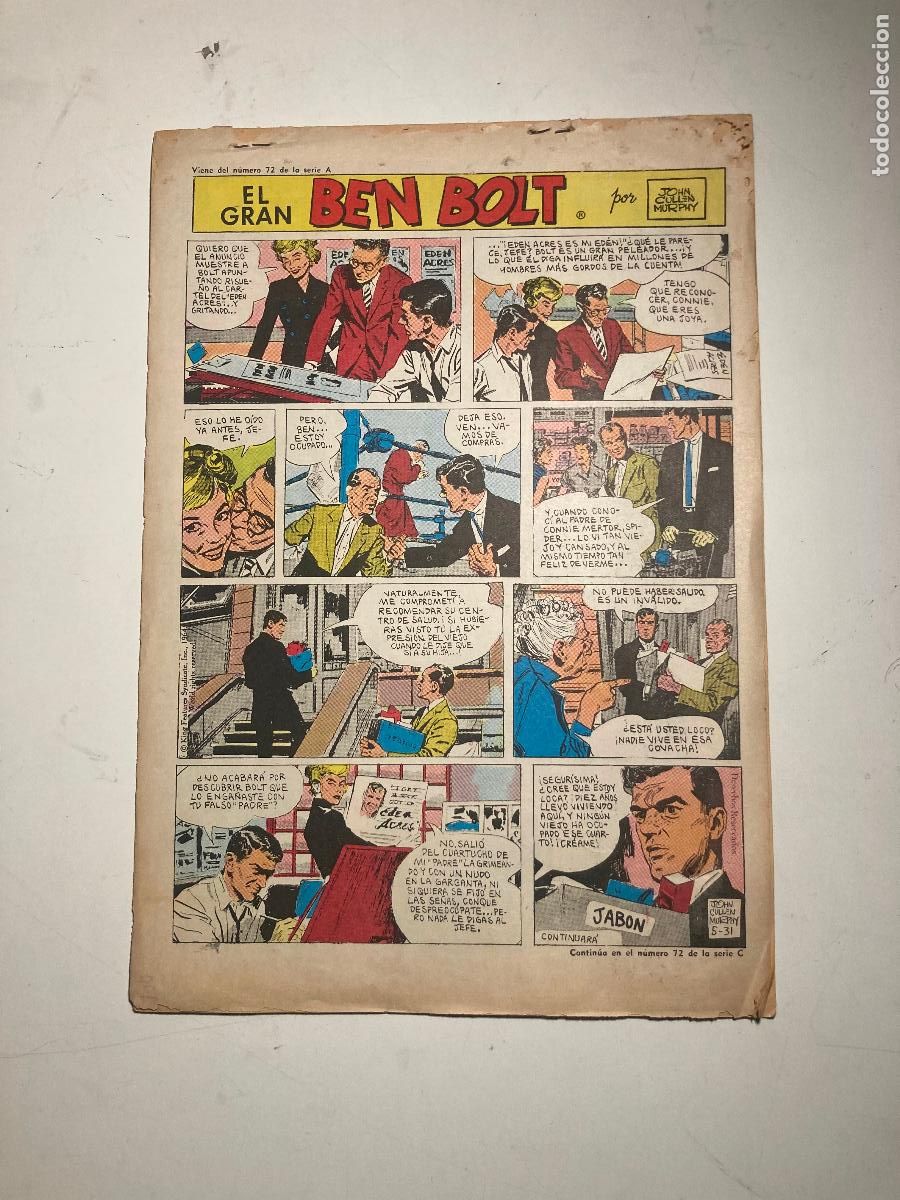 Tebeos: HEROES MODERNOS SERIE B FLASH GORDON N&ordm; 72. DOLAR 1965 - Foto 2