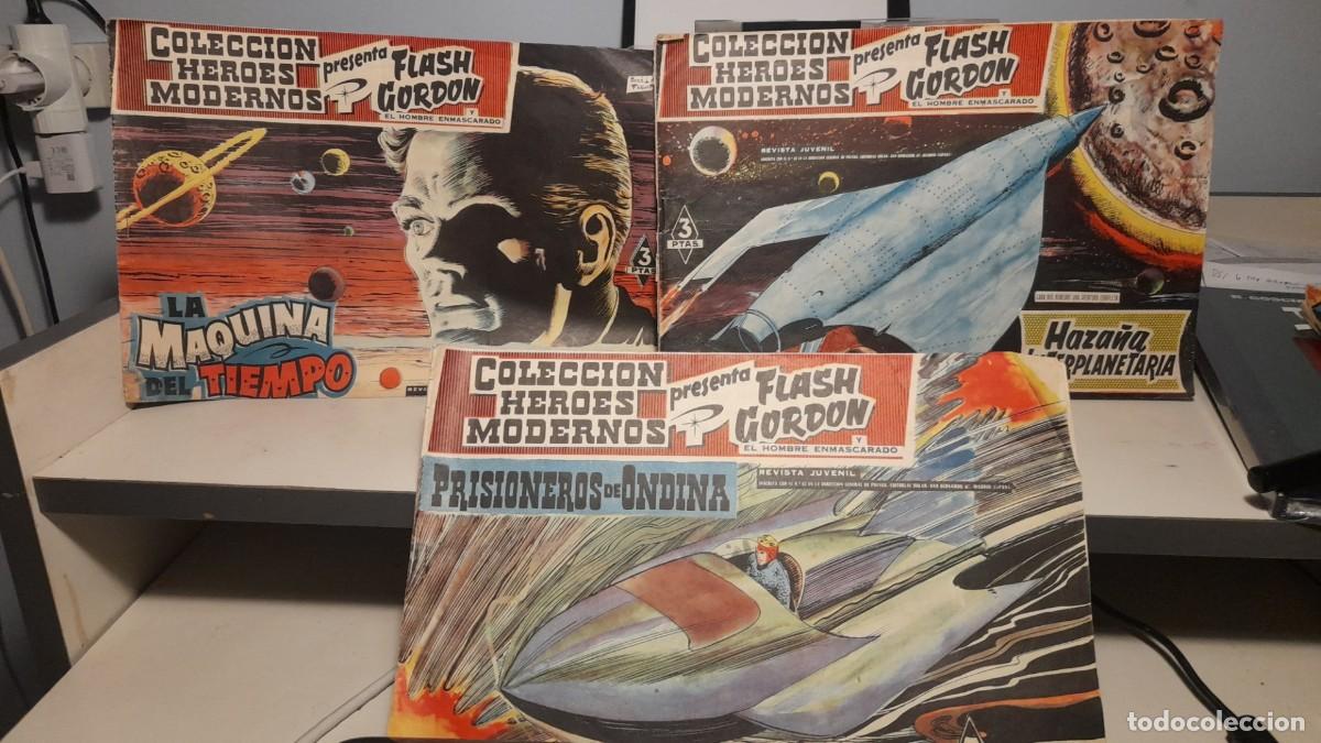 Tebeos: 8 COMICS DE FLASH GORDON ( COLECCION HEROES MODERNOS ) EDITADOS EN 1958 - Foto 2