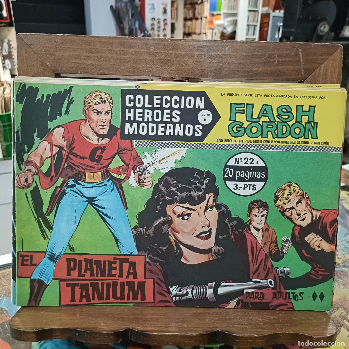 Tebeos: Colecci&oacute;n H&eacute;roes Modernos - Flash Gordon - Serie B, N&ordm; 22 - Ed. Dolar - Foto 1