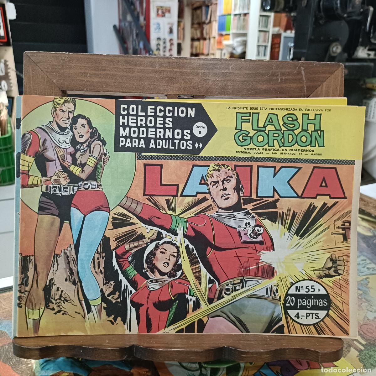Tebeos: Colecci&oacute;n H&eacute;roes Modernos - Flash Gordon - Serie B, N&ordm; 55 - Ed. Dolar - Foto 1
