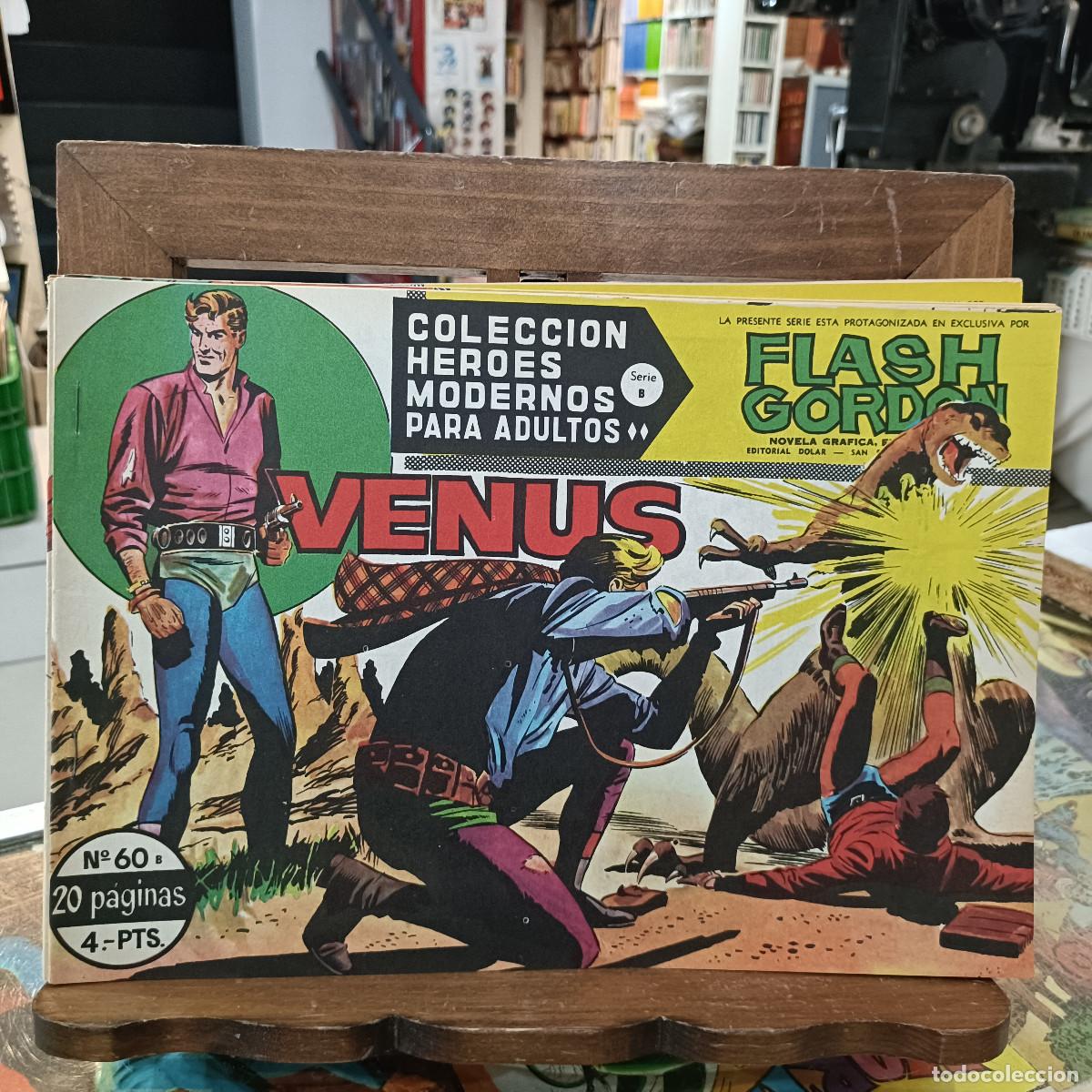 Tebeos: Colecci&oacute;n H&eacute;roes Modernos - Flash Gordon - Serie B, N&ordm; 60 - Ed. Dolar - Foto 1