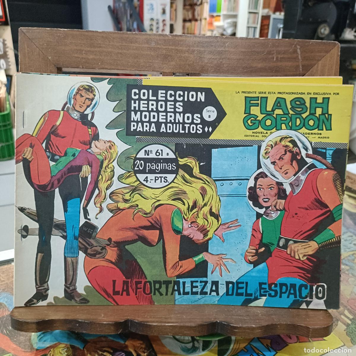 Tebeos: Colecci&oacute;n H&eacute;roes Modernos - Flash Gordon - Serie B, N&ordm; 61 - Ed. Dolar - Foto 1