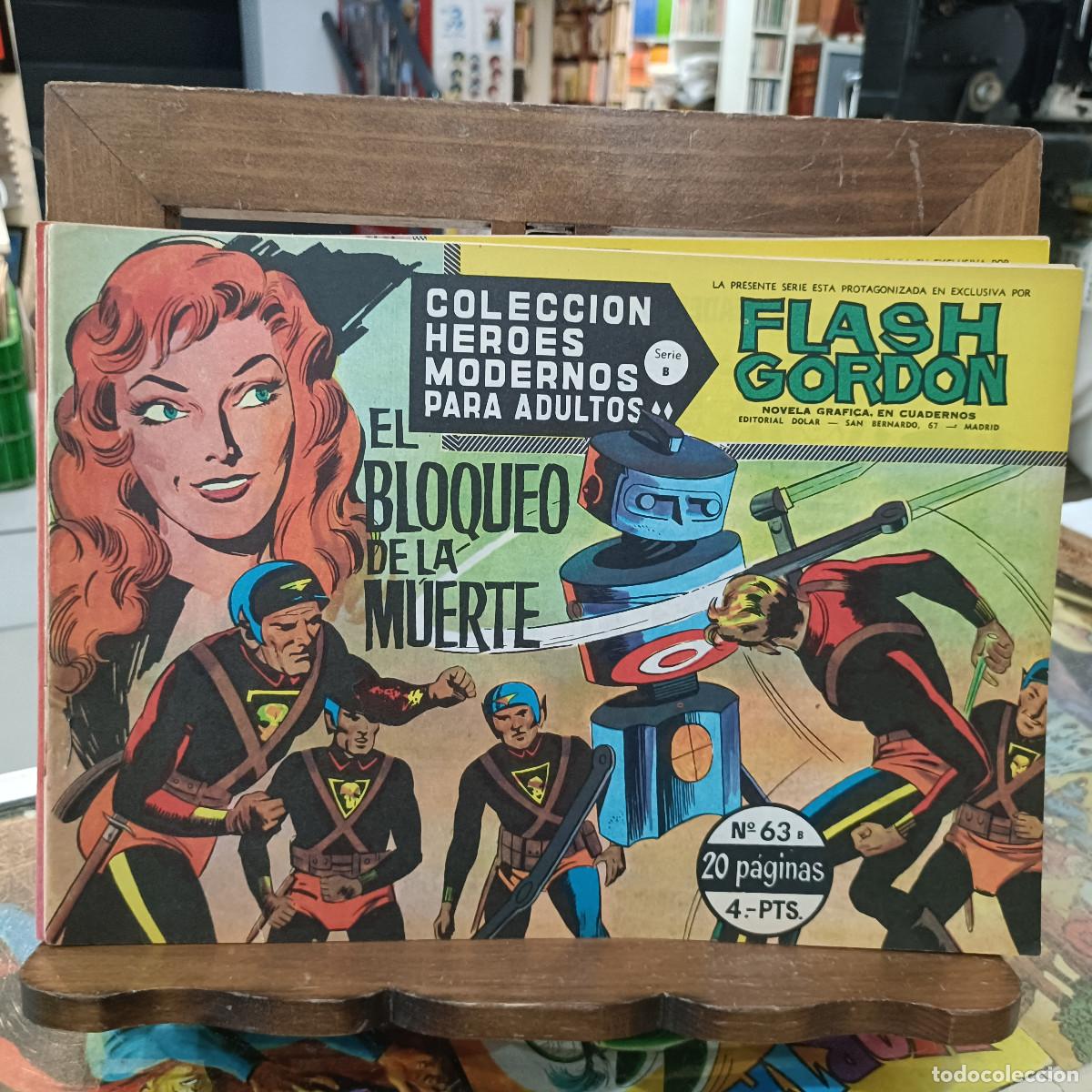 Tebeos: Colecci&oacute;n H&eacute;roes Modernos - Flash Gordon - Serie B, N&ordm; 63 - Ed. Dolar - Foto 1