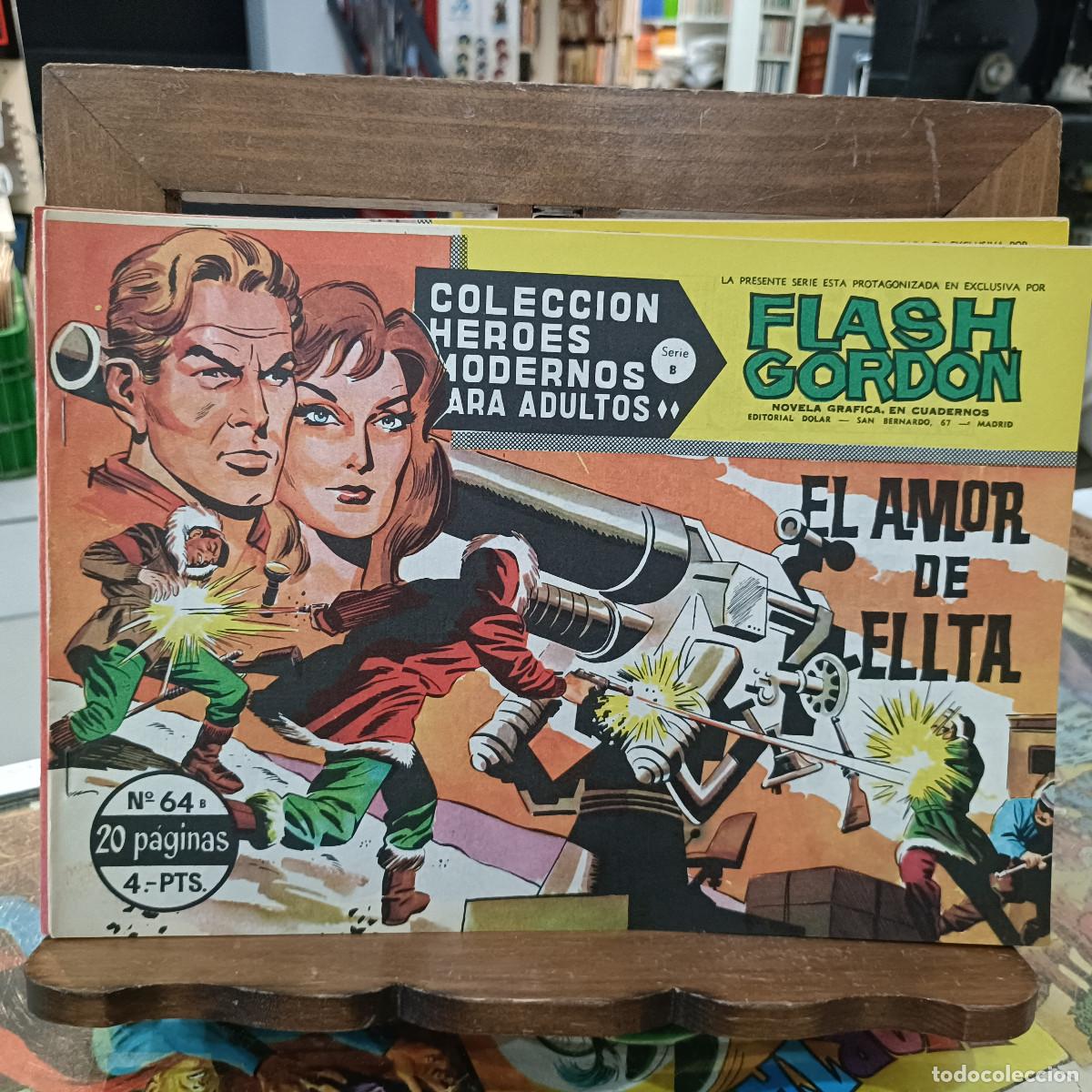 Tebeos: Colecci&oacute;n H&eacute;roes Modernos - Flash Gordon - Serie B, N&ordm; 64 - Ed. Dolar - Foto 1