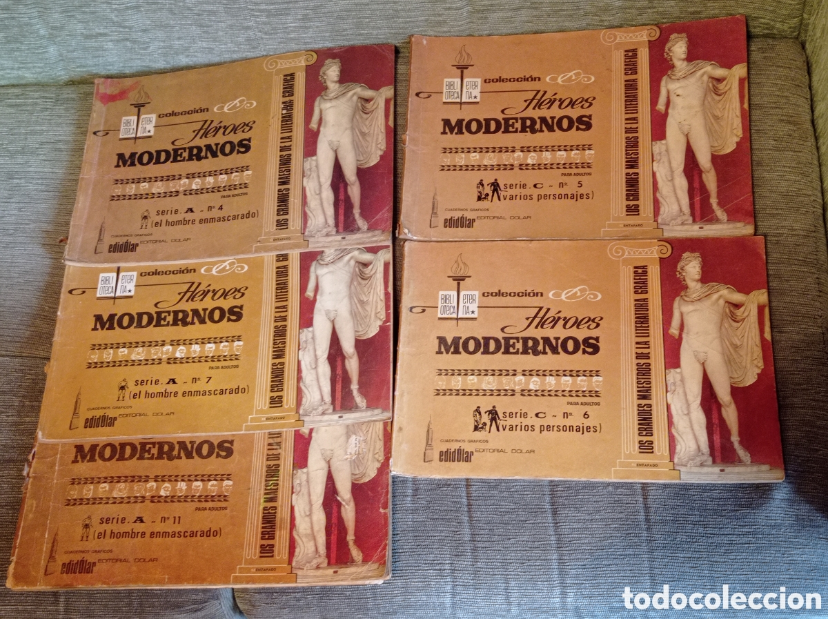 Tebeos: Lote 5 n&uacute;meros Colecci&oacute;n H&eacute;roes Modernos - Foto 2