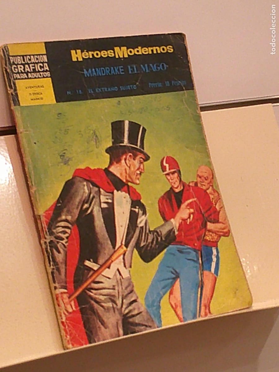 Tebeos: HEROES MODERNOS N&ordm; 18 MANDRAKE EL MAGO, EL EXTRA&Ntilde;O SUJETO - DOLAR - Foto 1