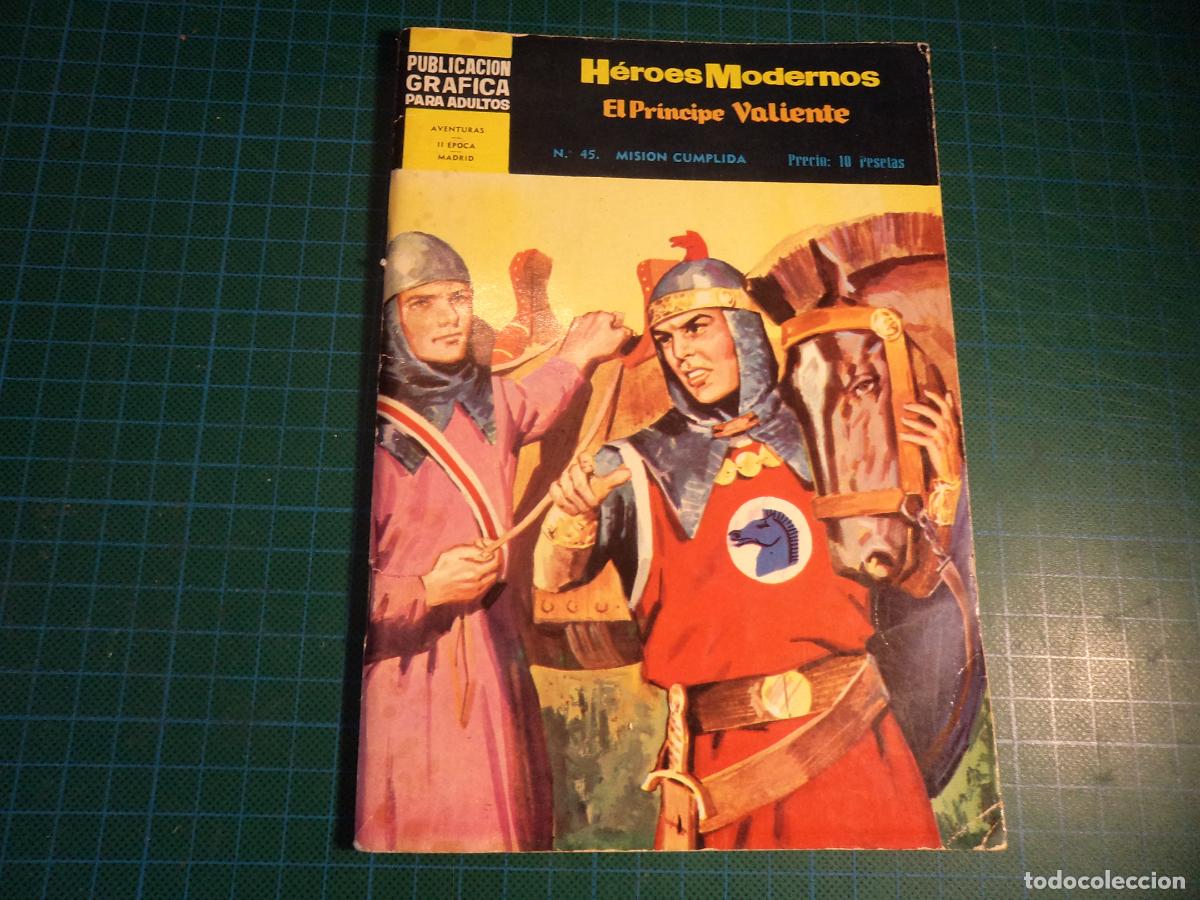 Tebeos: Heroes Modernos. N&ordm; 45. El principe valiente. Dolar. II Epoca. - Foto 1
