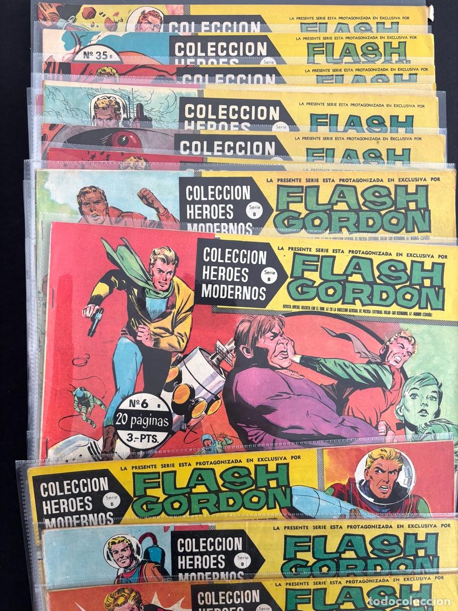 Tebeos: FLASH GORDON- LOTE 45 N&ordm; H&Eacute;ROES MODERNOS- DOLAR 1964 - Foto 2